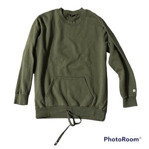 OWSLA Green Terry Cowl Neck Sweatshirt